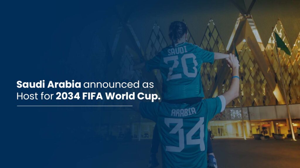 Saudi Arabia Host for 2034 FIFA World Cup