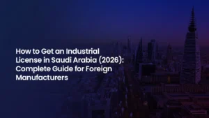 industrial license Saudi Arabia