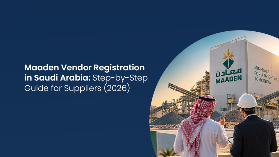 Maaden Vendor Registration in Saudi Arabia